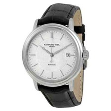 Raymond Weil Maestro Men's Leather Band Watch - 2837-STC-65001 ($1575 MSRP) picture