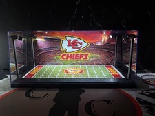 Kansas City Chiefs Custom 2 Mini Helmet display case w/ LED lights -Chiefs picture