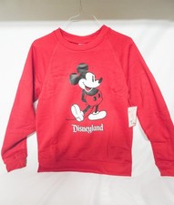 Disneyland Red Mickey Mouse Classic Pullover Sweatshirt Unisex  Adults Sz Medium picture