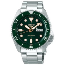 Seiko 5 Sports SKX Series SRPD63K1 Automatic Green Dial Steel Men's Watch picture