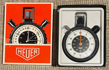 Vintage Heuer Fisher 503.901 Mechanical Stopwatch 7 Jewel Swiss Made Working Box picture