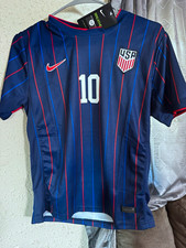 Nike USA Soccer Jersey Pulisic #10 Blue Red White Unisex Youth 28 picture