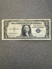 1935 H $1 Silver Certificate Blue Seal Note, Circulated D-86083895 picture