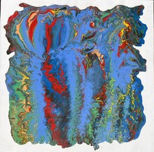 Original Meyer Tannenbaum Abstract Acrylic Painting 20x20 w/ Provenance picture