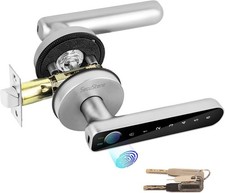 Secustone Fingerprint Door Lock with Handle - Keyless Entry picture