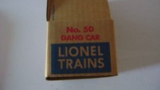 Lionel No.50 Gang Car Corrugated Licensed  Box picture