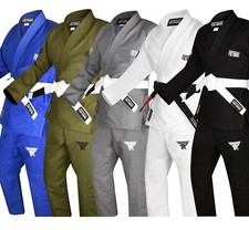 FISTRAGE Jiu Jitsu Gi Patch BJJ Brazilian Suite for Adult MMA Uniform with Belt picture
