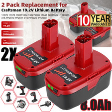 2packs 19.2Volt max 8.0Ah For Craftsman C3 DieHard Lithium-ion XCP Battery 11375 picture