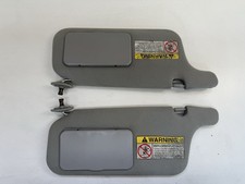 1996-2000 Honda Civic Sun Visor Passenger RH LH Pair Set GREY Cloth OEM picture