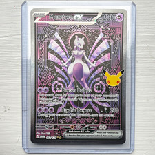 Pokemon TCG Mewtwo EX 30th Anniversary SIR 151/128 PERFECT CONDITION picture