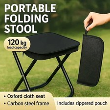 Small-Folding Stool Mini Portable Outdoor Camping Chair Foldable Hiking-USA picture