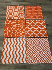Top Finel Set Of 6 Pillow Covers 16 x 16 NEW Indoor Outdoor Canvas picture