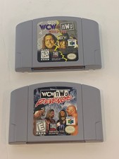 WCW Vs NWO Revenge and  World Tour N64 Games - Tested + Working & Authentic picture