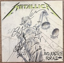 Metallica ...And Justice for All Signed Vinyl Record LP w/ TSA Authentication picture