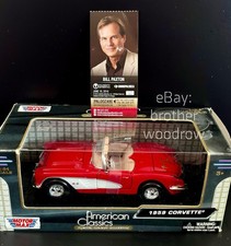 BILL PAXTON SIGNED ‘59 CORVETTE DIECAST TRUE LIES JAMES CAMERON WORTHPOINT OOAK picture