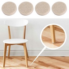 🏡🚀32PCS Furniture Felt Pads Round Floor Protector Chair/Table Leg Sticky Back picture