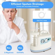 Portable 1L Quiet Suction Unit Medical Vacuum Phlegm Emergency Aspirator Machine picture