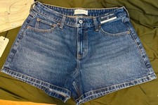 Madewell The Perfect Short Blue Denim Shorts Size 29 Mid Rise 5-Pocket Button picture