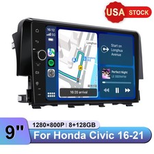 8+128GB Android Car Stereo for Honda Civic 2016+ 9 inch Screen Headunit GPS Navi picture