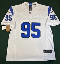 #95 Myles Garrett F.U.S.E. Fearsome White Limited Stitched Jersey Size L picture