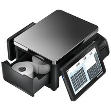 Bizerba Q1 100 30 lb Price Computing Scale w/ Label Printer - Front/Back Display picture