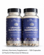 Urinary Tract Support D Mannose Hibiscus 120 Capsules UTI Cleanse EU Natural picture