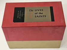 Vintage 1961 Library of Catholic Devotion - 3 Vol Lives of the Saints Boxed Set  picture