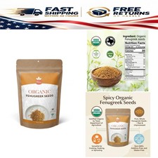 Spicy Organic Whole Fenugreek Seeds, Methi Dana, USDA Organic, Bulk Resealable picture