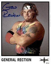 Original WCW General Rection Signed 2000 Hugh Morrus Misfits WWE Licensed Promo picture