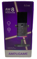 FIFINE AmpliGame AM8 USB/XLR Dynamic Microphone Black for Gaming Streaming picture