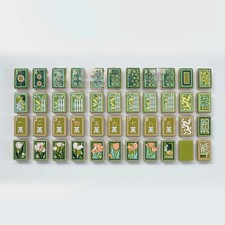 Hand-Painted Acrylic American Mahjong Set Leisure Game Tiles picture