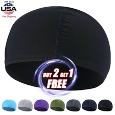 Summer Motorcycle Helmet Liner Skull Cap for Outdoor Riding Breathable Dome Hat picture