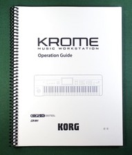 Korg Krome Instruction Manual: Full Color 142 Pages & Protective Covers picture
