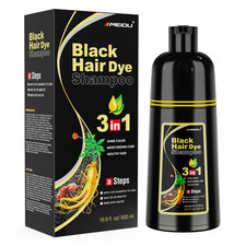 Black Hair Dye Shampoo 3 in 1 Semi Permanent Hair Color Shampoo for Gray Hair picture