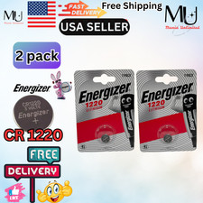 2X Pack Energizer CR 1220  ECR1220 Fresh Stock Lithium 3V Battery Exp Date 2033+ picture