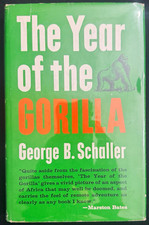 1964 1st The Year of the Gorilla George B. Schaller Hardcover Univ of Chicago picture