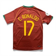 Cristiano Ronaldo Portugal 2006 World Cup Retro HomeJersey | Mens Sizes | NEW picture