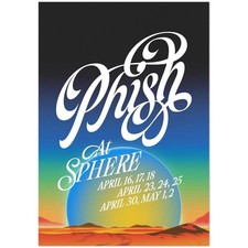 Phish At Sphere April May 2025 Las Vegas Concert Poster picture