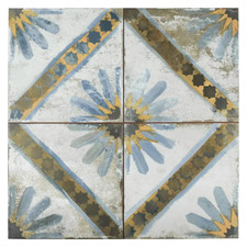 Kings Marrakech Blue 17-5/8 In. X 17-5/8 In. Ceramic Floor and Wall Tile (10.95 picture