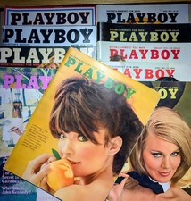 Playboy Vintage Magazine Lot of 10 1966-1980, 25th Anniversary, 1967, 1973 picture