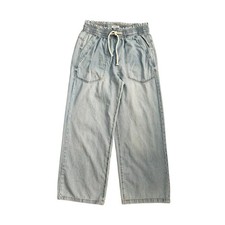Kensie Women's Size S Kaya Easy Breezy Denim Wide Leg Ankle Light Blue Jeans picture
