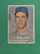 1957 Topps Scarce Series Ted Abernathy #293 (RC) Low Grade picture