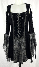 RARE LIP SERVICE 2003/04 SAMPLE: Sweet Sorrow Bittersweet Black Velvet Dress M picture