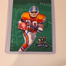 1997 Playoff First & Ten Terrell Davis Auto Denver Broncos #145 Base picture