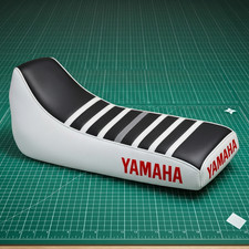Yamaha Blaster 200 Seat Cover For 1988 To 2006 White Black Vinyl Seat Cover picture