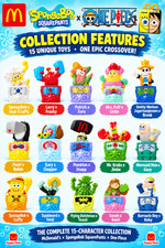 2026 McDonald's Happy Meal SpongeBob x One Piece Singles or Sets Shipping Now picture