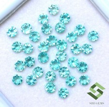 4 mm Natural Apatite Round Cut Lot 25 Pcs 6.34 CTS Calibrated Loose Gemstones picture