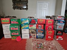 Huge Topps NFL Football Card Lot 1969-2011 44 Boxes Vintage Partial Sets Common picture