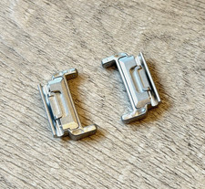 Silver 22mm Quick Fit Connectors for Garmin Watch Adapters Stainless Steel Strap picture