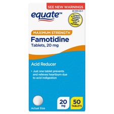Equate Maximum Strength Acid Reducer 20 mg 50 Count Famotidine Tablets picture